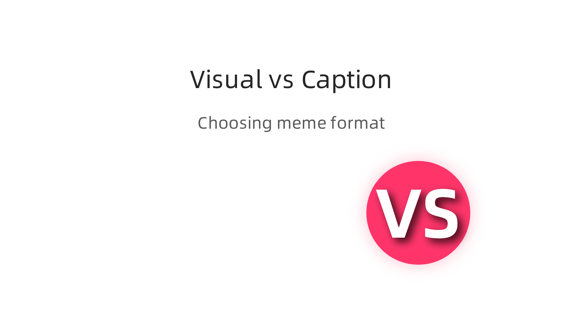 A comparison of visual punchline memes and caption-based memes, highlighting their best uses.