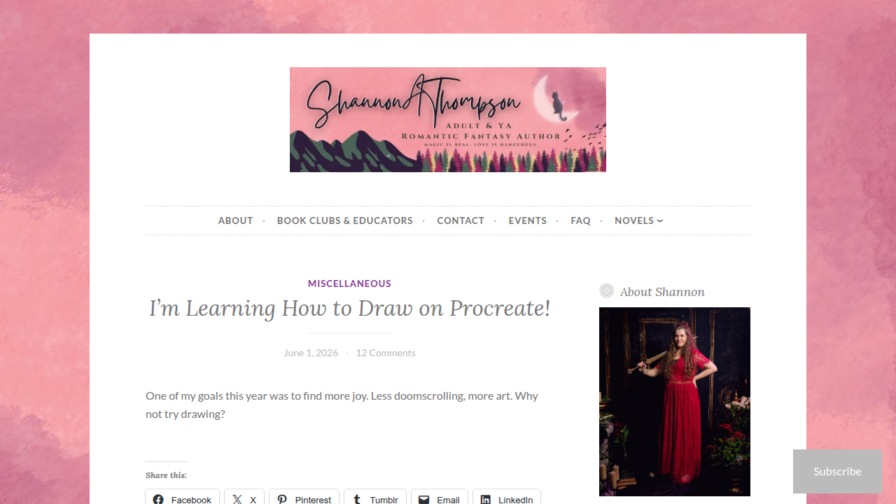 Explore the homepage of author Shannon A. Thompson, a key voice in 2026 publishing predictions.